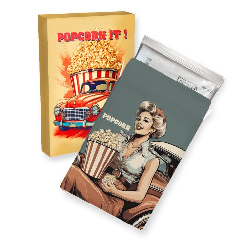 Microwave popcorn sweet (vegan), ca. 100g, folding box