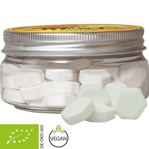 Organic dextrose orange, ca. 60g, mini sweet jar with label