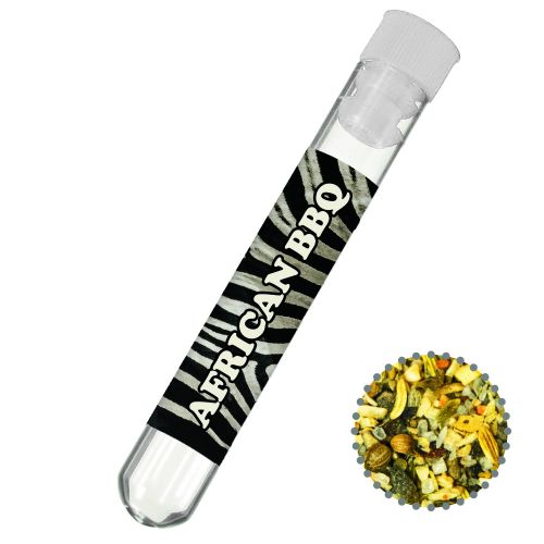 African BBQ, ca. 5g, test tube with label