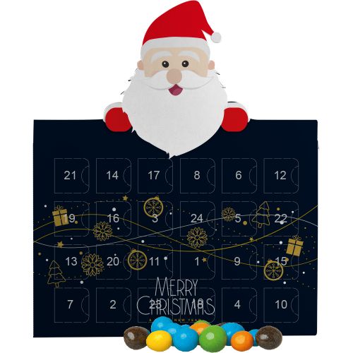 coloured peanuts, ca. 55g, advent calendar mini santa clause