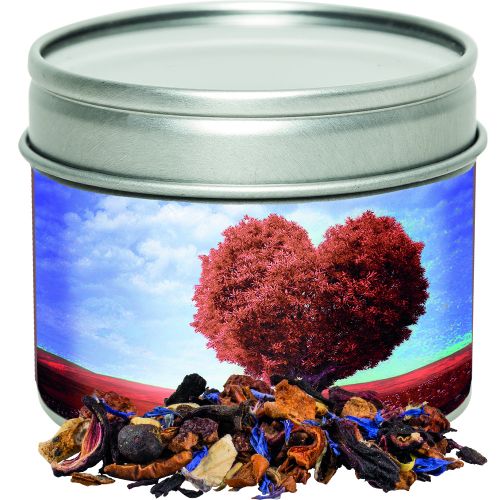 christkindl tea, ca. 30g, metal tin with window with label