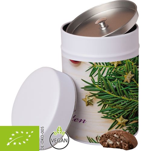 organic paracini, ca. 100g, metal tin maxi with label