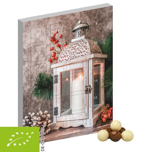 Organic choco crispy balls, ca. 50g, advent calendar mini vertical