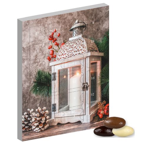 Almond chocolate trio, ca. 120g, advent calendar mini vertical