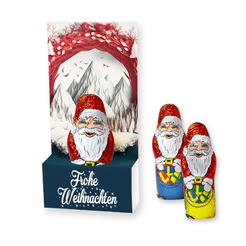Chocolate mini+ Santa Claus, ca. 15g, display box