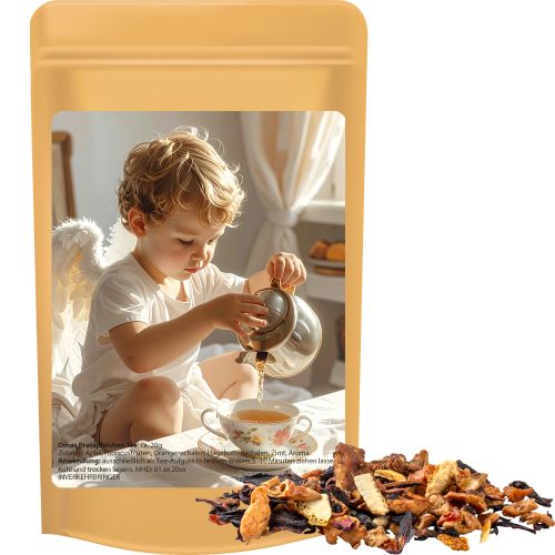 Grandmas baked apple tea, ca. 20g, mini stand up pouch with label