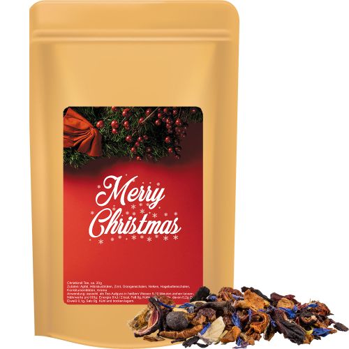 Christkindl tea, ca. 50g, midi stand up pouch with label