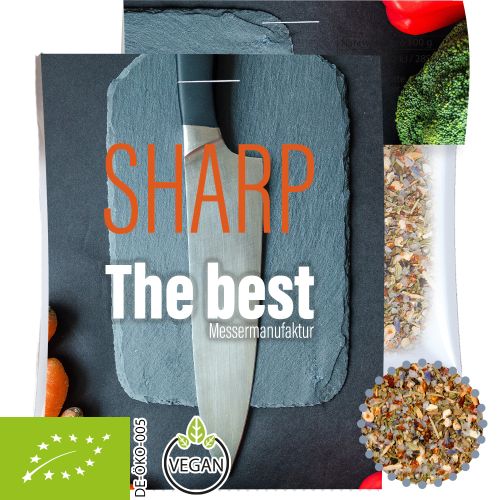 Organic all-rounder spice, ca. 10g, express spice midi bag with promotional flyer