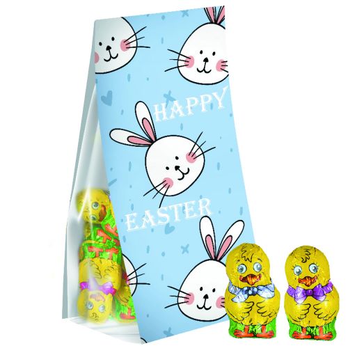 Chocolate chicken mix, ca. 36g, express pouch with promotional flyer