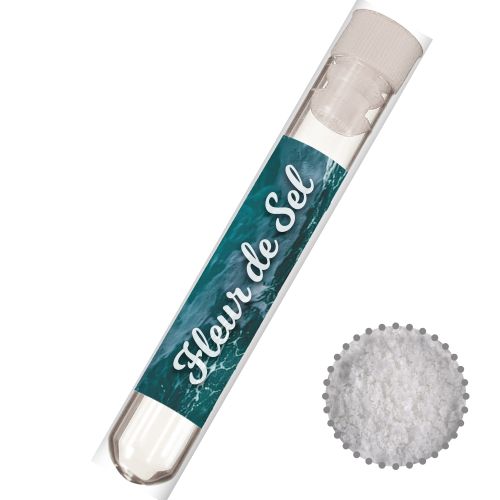 Fleur de Sel, ca. 5g, test tube with label