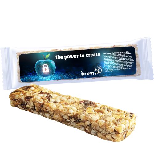 Cereal bar apple (vegan), ca. 25g, express flowpack with label