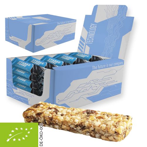 Cereal bar apple (vegan), 25 piece, ca. 625g, display box maxi