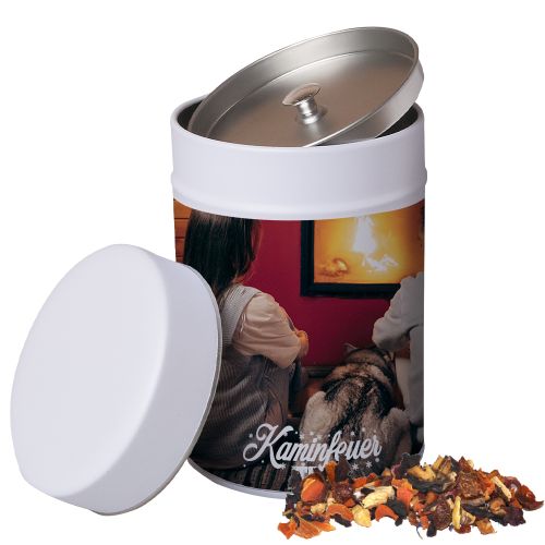 Fireplace tea, ca. 150g, metal tin maxi with label