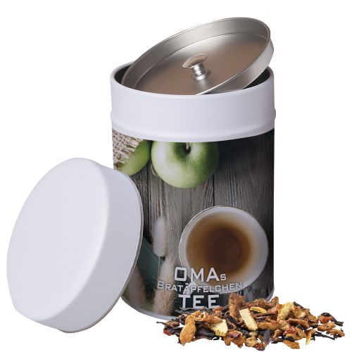 Grandmas baked apple tea, ca. 140g, metal tin maxi with label