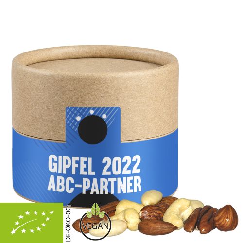 Organic nut mix , ca. 40g, cardboard can mini