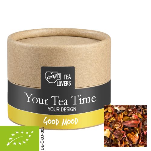 Organic fruit tea good mood, ca. 18g, cardboard can mini