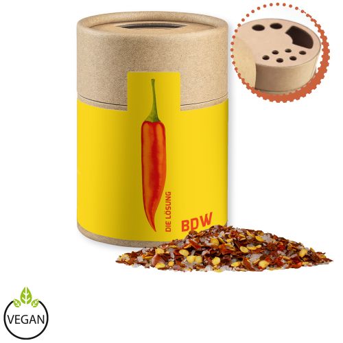 Chili salt, ca. 55g, cardboard shaker