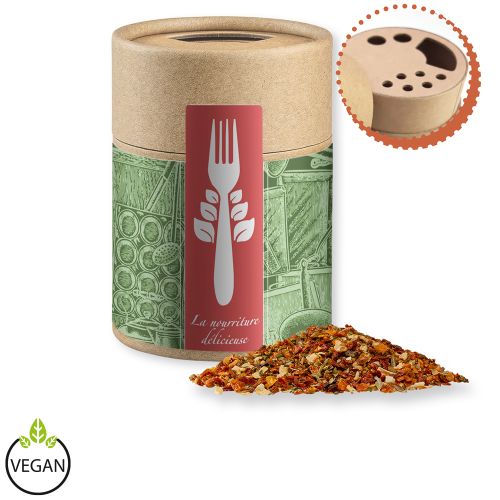 Tomato mozzarella spice, ca. 50g, cardboard shaker
