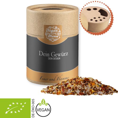 Organic fire and flame spice, ca. 75g, cardboard shaker