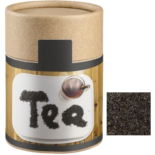 Black tea, ca. 35g, biodegradable eco cardboard can midi with label