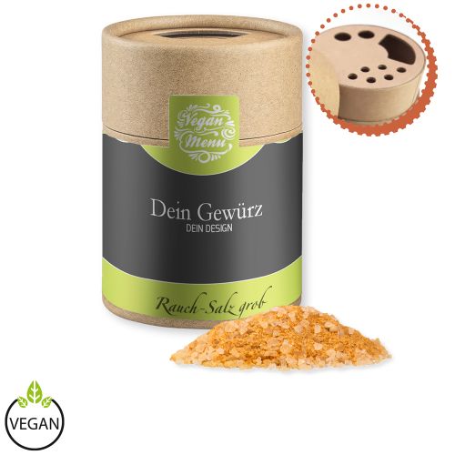 Smoke salt coarse, ca. 130g, cardboard shaker