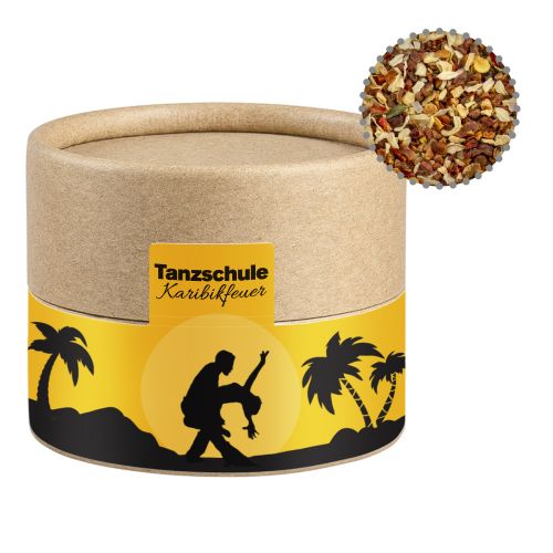 HOT caribbean mix, ca. 28g, biodegradable eco cardboard can mini with label