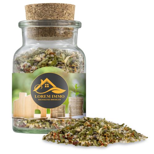 Scrambled egg spice, ca. 75g, cork glass with label