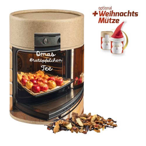 Grandmas baked apple tea, ca. 140g, cardboard can maxi