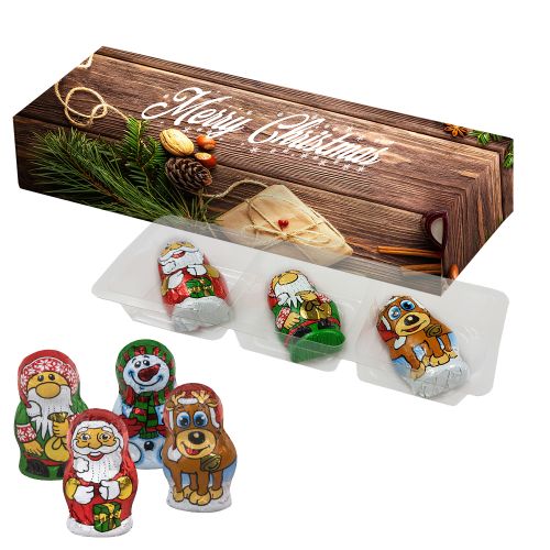 chocolate Christmas mix, ca. 20g, folding box