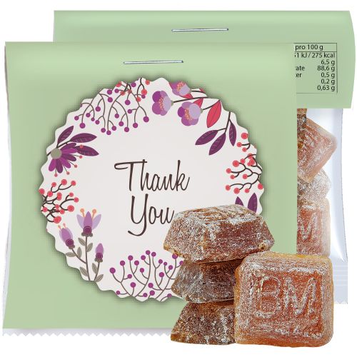 Bavarian malt candy (vegan), ca. 17g, express midi bag with promotional flyer
