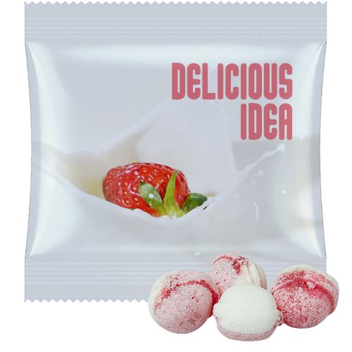 Strawberry yogurt candy (vegan), ca. 17g, midi bag