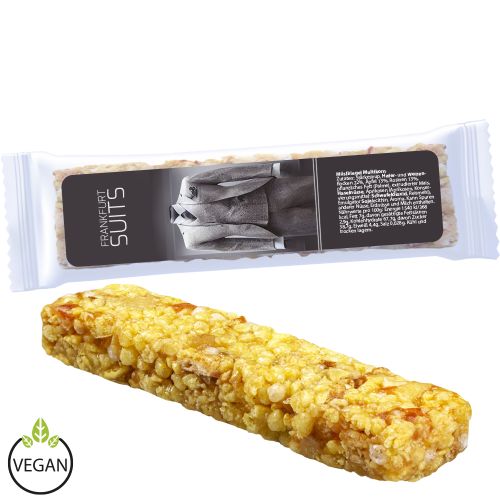 Cereal bar orange (vegan), 30g, express flowpack with label