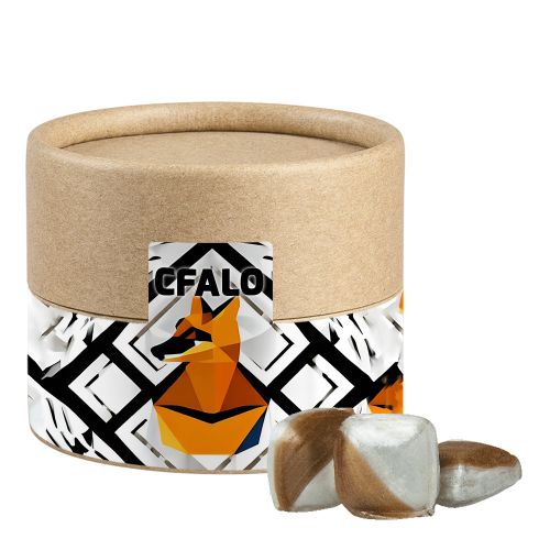 Mint edges candy, ca. 45g, biodegradable eco cardboard can mini with label