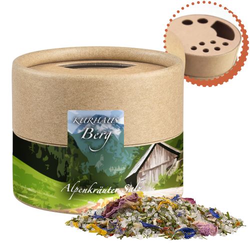 Alpine herbal salt, ca. 50g, cardboard shaker mini