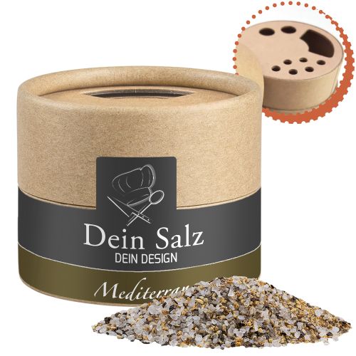 Mediterranean salt, ca. 50g, cardboard shaker mini