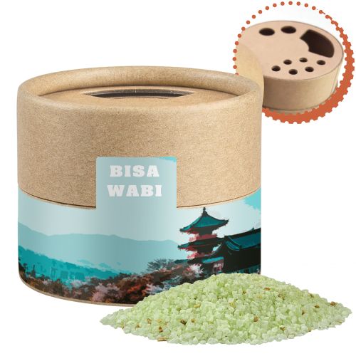 Wasabi salt, ca. 50g, cardboard shaker mini