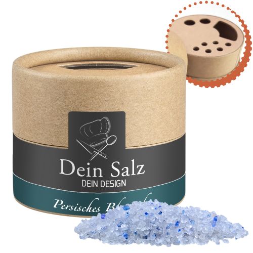 Persian blue sapphire salt, ca. 55g, cardboard shaker mini