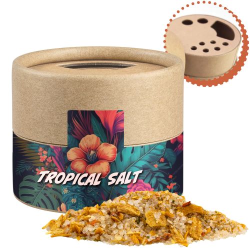 Tropical salt, ca. 50g, cardboard shaker mini