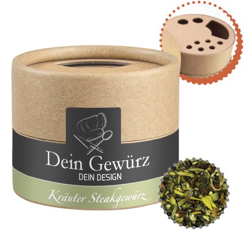 Herb steak spice, ca. 25g, cardboard shaker mini