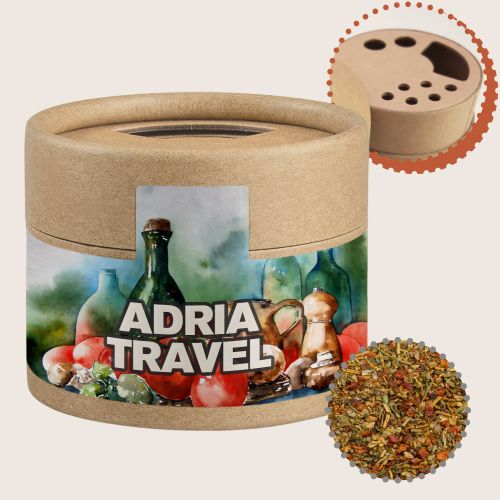 Mediterranean veggie mix, ca. 28g, cardboard shaker mini