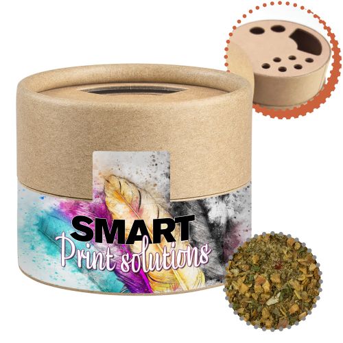 Scrambled egg spice, ca. 40g, biodegradable eco cardboard can mini with label