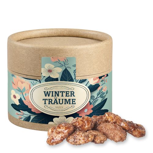 Burnt almonds (vegan), ca. 40g, cardboard can mini