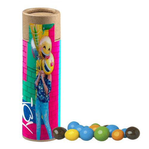Coloured peanuts, ca. 25g, cardboard tube