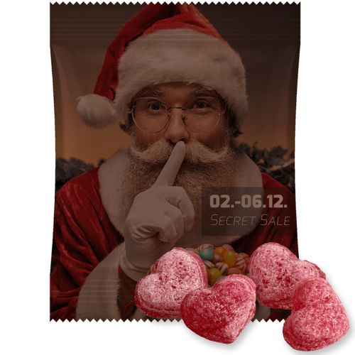 Mulled wine hearts (vegan), ca. 17g, midi bag