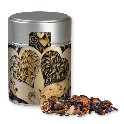 Christkindl tea, ca. 50g, metal tin midi silver