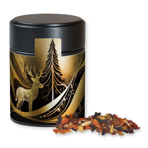 Fireplace tea, ca. 60g, metal tin midi black