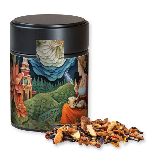 Grandmas baked apple tea, ca. 60g, metal tin midi black