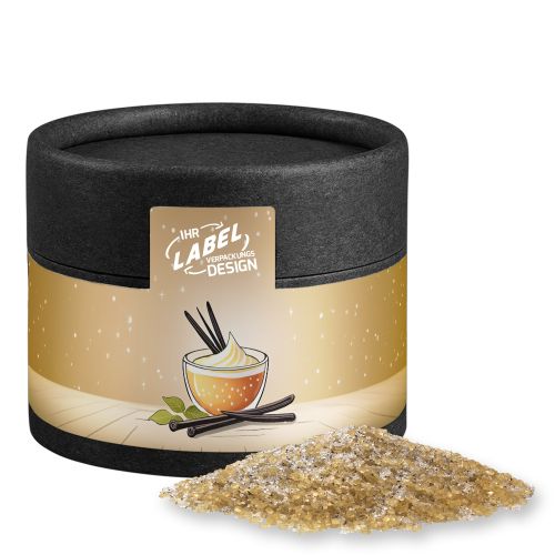 Vanilla sugar, ca. 55g, cardboard can mini black
