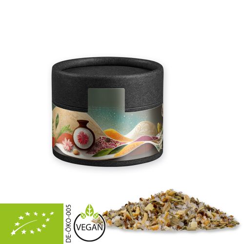 Organic all-rounder spice, ca. 40g, cardboard can mini black