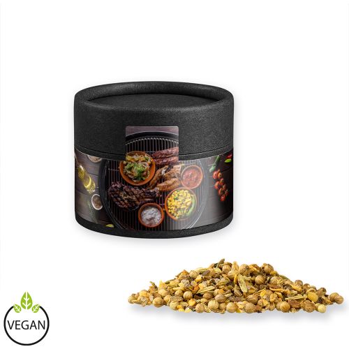 African BBQ, ca. 40g, cardboard can mini black